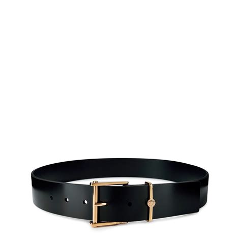 VERSACE | Versace Formal Belt Sn34 | Unisex | Black/Gold | Flannels