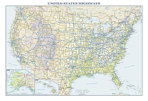 Highway Map Of The United States - Winter Storm 2024