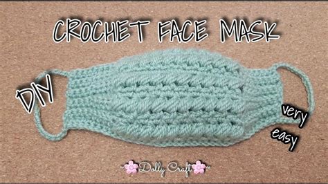 How To CROCHET Face Mask Quick & easy Face Mask Craft #DIY #tutorial # ...