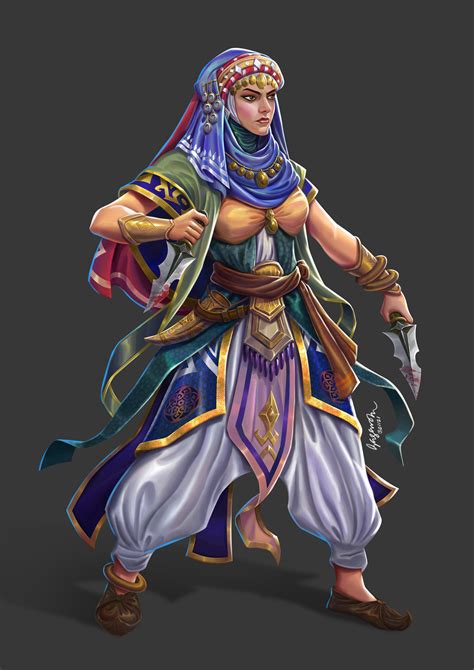 ArtStation - Arabian female warrior