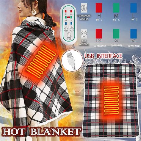 Review Heated Throw - Electric Blanket electric heating blanket,Electric Heated,5V USB Warming ...