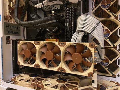 GPU fan swap complete. 13 total Noctua fans in my build now. : r/Noctua