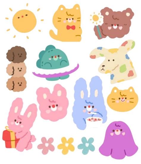 Download 100+ Fabulous Handpicked stickers photos | Cute stickers, Korean stickers, Cute doodles