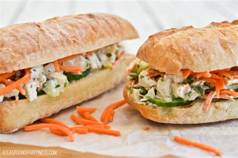 Banh Mi Chicken Salad Sandwiches - Simply Whisked