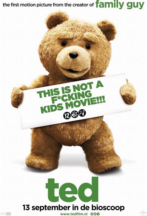 Ted (2012) poster | Ted bear movie, Ted bear funny, Ted movie