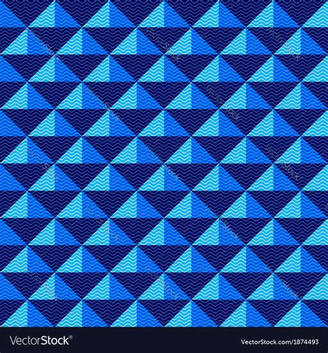 Seamless dark blue geometric pattern Royalty Free Vector