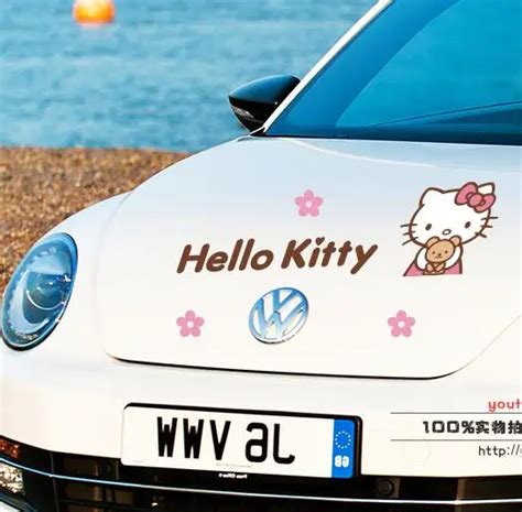 Car stickers kitty Hello Kitty car stickers full car stickers pull ...