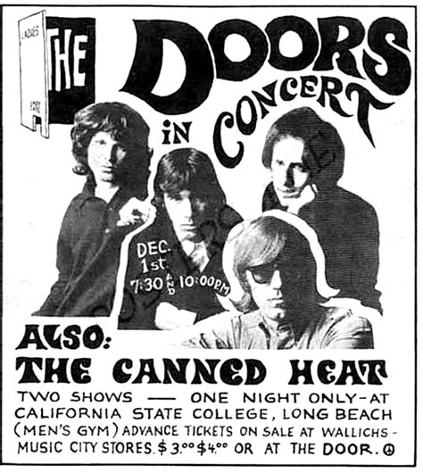 The Doors Concert & Tour History | Concert Archives