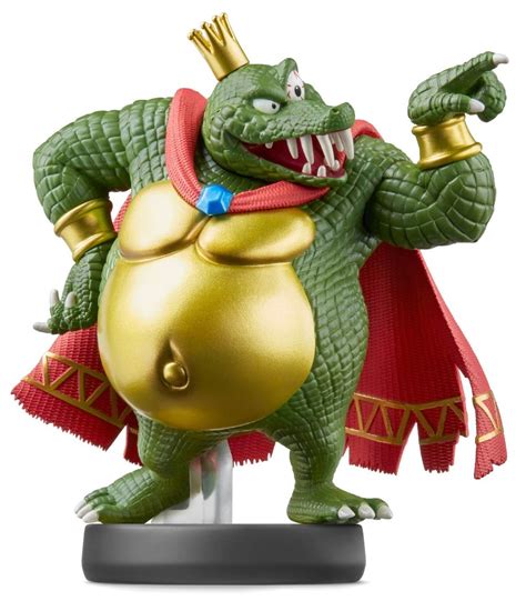 Nintendo Super Smash Bros Amiibo King K. Rool Mini Figure - ToyWiz