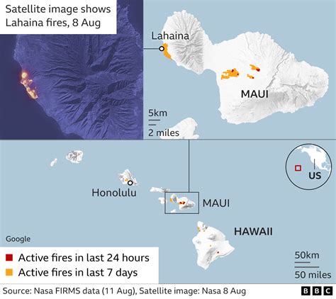 Map Of Hawaii Wildfires 2024 - Ruby Rosaleen