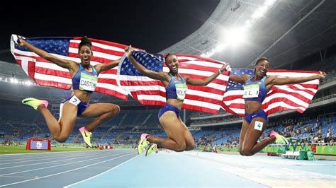 US Women Sweep 100 Meter Hurdles in Rio for First Time Ever - ABC News