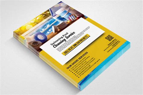 Pool Cleaning Flyer Template By Designhub | TheHungryJPEG