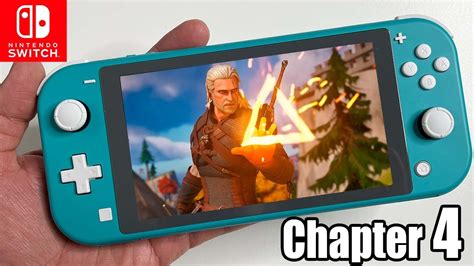 Chapter 4 Fortnite on Nintendo Switch LITE Gameplay - YouTube