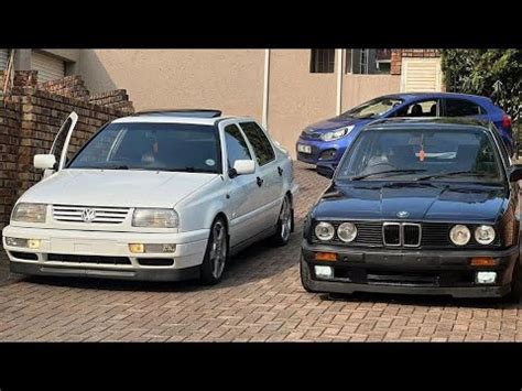 VR6 24 valves VS BMW 325i (Gusheshe) Exhaust Revving and Spinning - YouTube