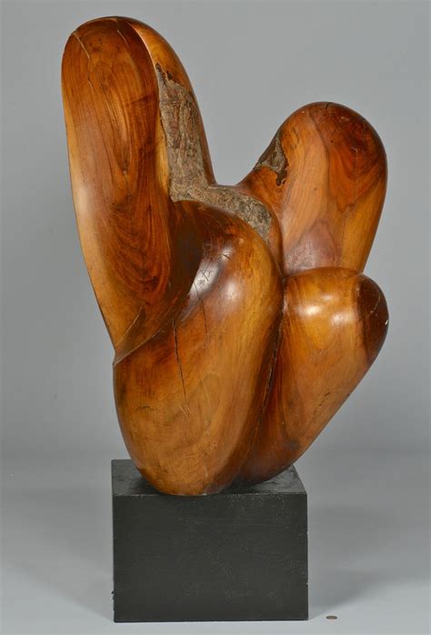 Lot 527: Abstract Modern Burl Wood Sculpture | Case Auctions