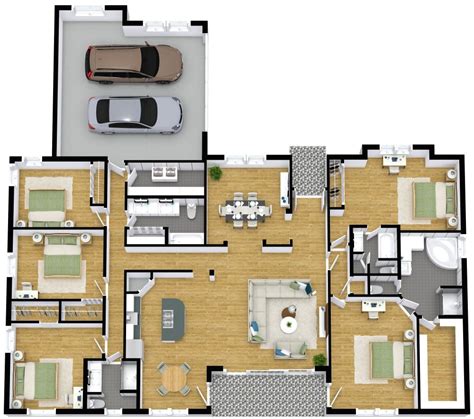 5 Bedroom House Floor Plan Ideas | Floor Roma