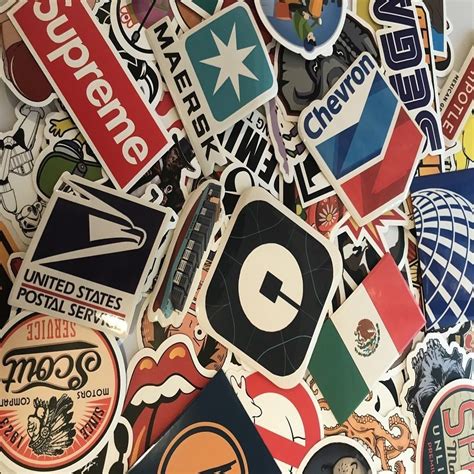 100 pcs Sticker Pack - Laptop Supreme Stickers, Car Stickers Bomb Pack, Cute Waterproof Vinyl ...