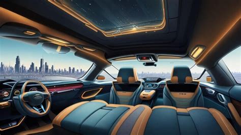 Premium AI Image | Luxury futuristic car interior