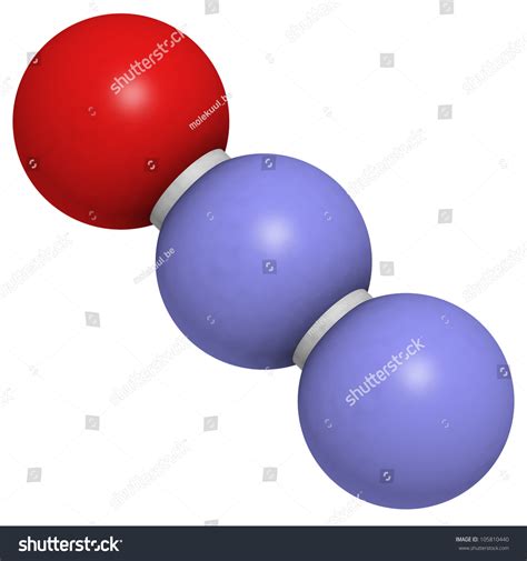 Nitrous Oxide (N2o, Laughing Gas, Sweet Air) Molecule, Chemical ...