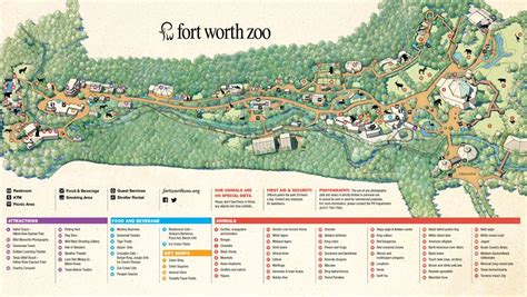 Zoo Map @ Fort Worth Zoo | Zoo map, Fort worth zoo, Fort worth map