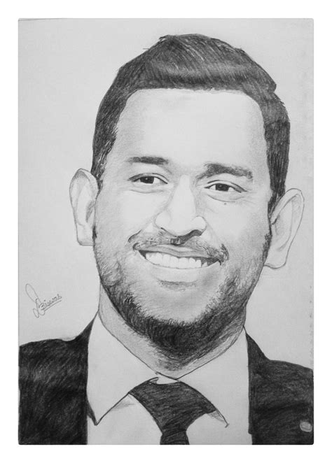 Dhoni Pencil Drawing Photos 43+ Images Result | Dosoka