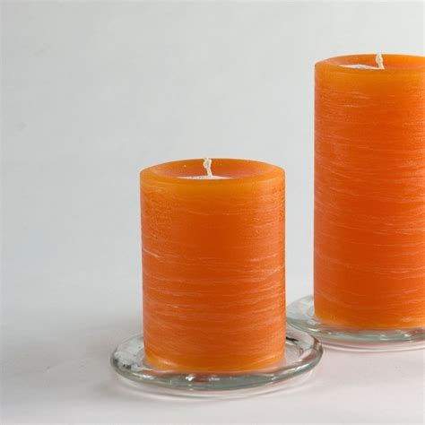 Orange Pillar Candle | Citrus Rustic - Nordic Candle