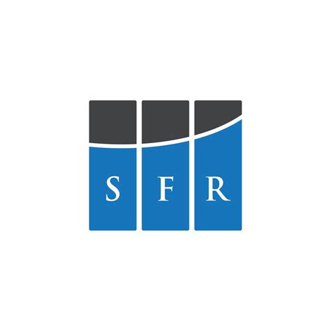 SFR creative initials letter logo concept. SFR letter design.SFR letter logo design on white ...