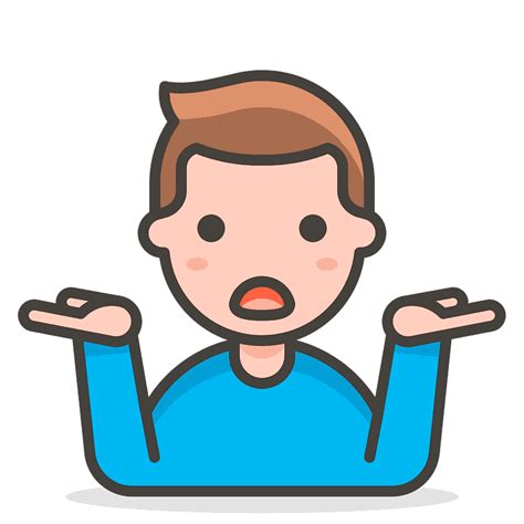 13+ Shrug Emoji - View: Man Shrugging Emoji Clipart. Free PNG Clip Art Images