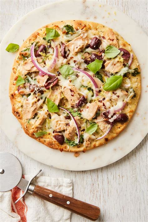 Mediterranean Tuna Pizza Recipe | Dish on Fish