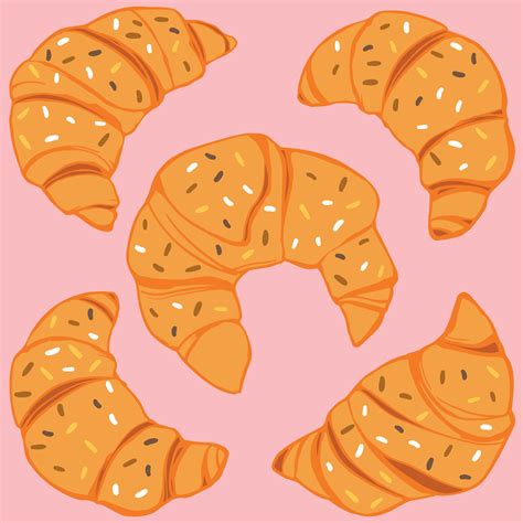 Tasty fresh croissant 6121263 Vector Art at Vecteezy