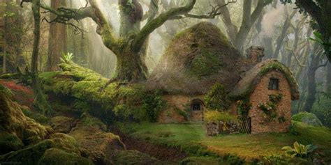 house, Nature, Forest, Fantasy art Wallpapers HD / Desktop and Mobile Backgrounds