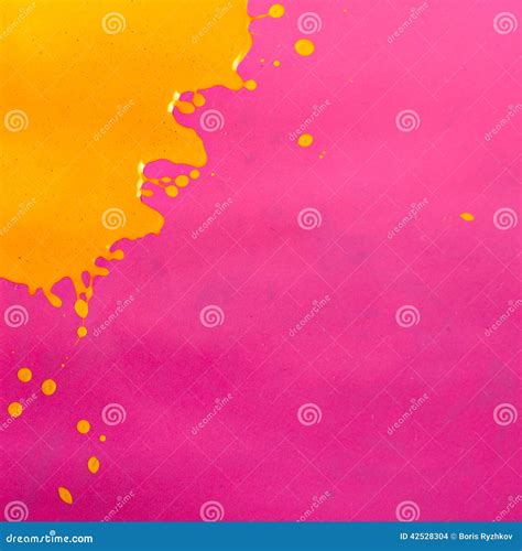 Yellow Paint Splash stock photo. Image of paint, liquid - 42528304