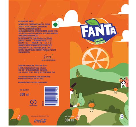 Label for Fanta Drink on Behance