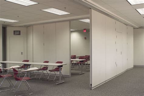 Ceiling Soundproof Movable Office Partition Wall / Sliding Folding Partitions