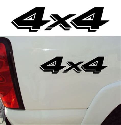 4X4 DECAL TRUCK DECALS, DODGE DAKOTA OFFROAD STICKERS, 2-PACK SIZE: 3. ...