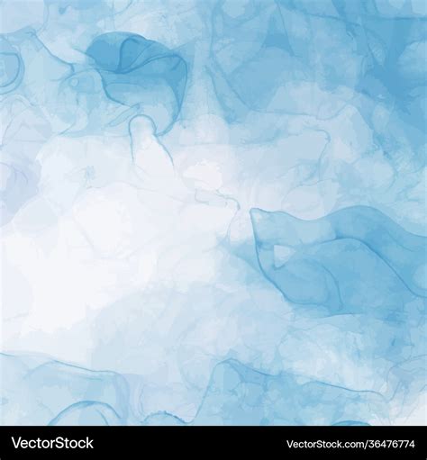 Abstract blue liquid watercolor background pastel Vector Image