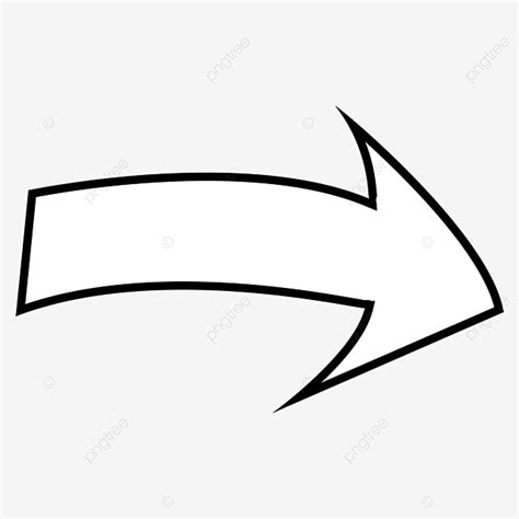 Curved Arrow Clipart Black And White