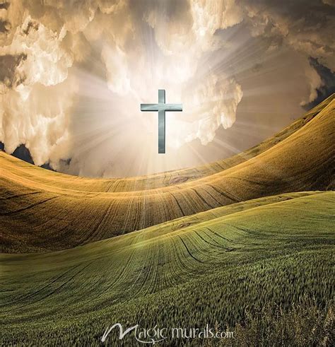 Light of the Cross - Christian Wallpaper by Magic Murals