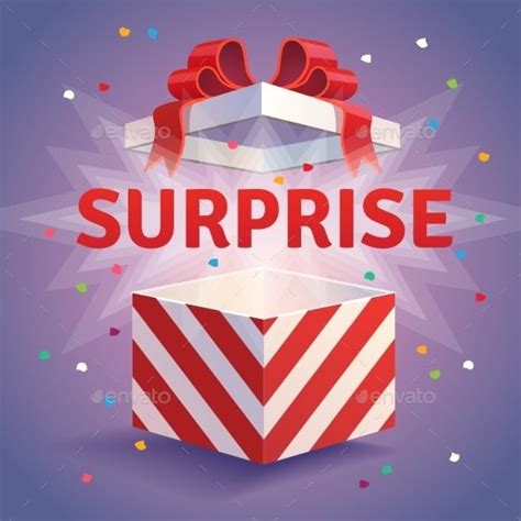 Opened Surprise Gift Box | Surprise box gift, Christmas vectors, Surprise images