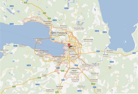 St. Petersburg Map - Russia