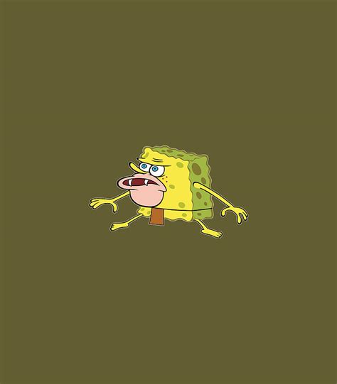 Caveman Spongebob Meme Digital Art by RyanJy Hibba | Pixels