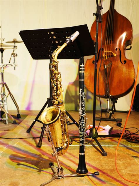 Free Images - stage jazz instruments presentation