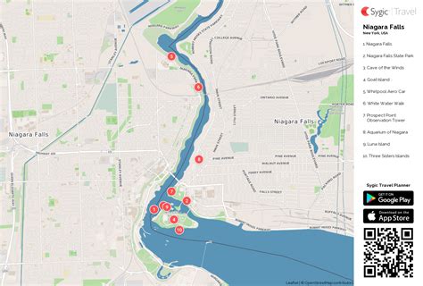 Niagara Falls Map Printable