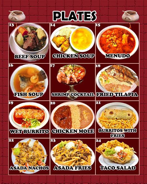 SANCHEZ MENU ~ Sanchez Mexican Food