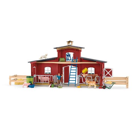 Large Barn with Animals and Accessories 42606 FARM WORLD | schleich