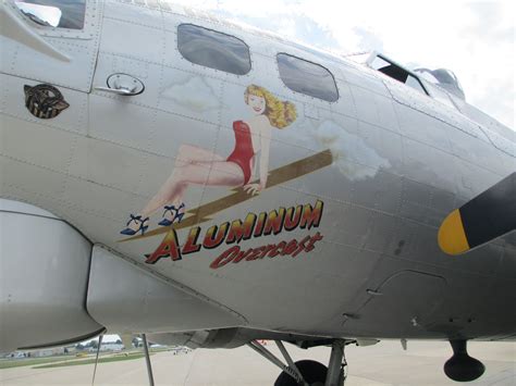 B-17 Aluminum Overcast Nose Art--August 24, 2012 | Nose art, Warbird ...