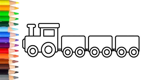 How To Draw A Train Kids