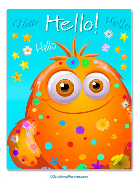 Hello and greetings - Hi, Hello, ecards