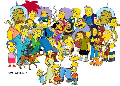 Simpsons Characters List