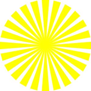 Yellow Sun Rays Clip Art at Clker.com - vector clip art online, royalty ...